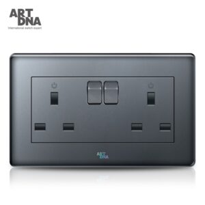 V12 Twin Socket with switch & LED Indicator